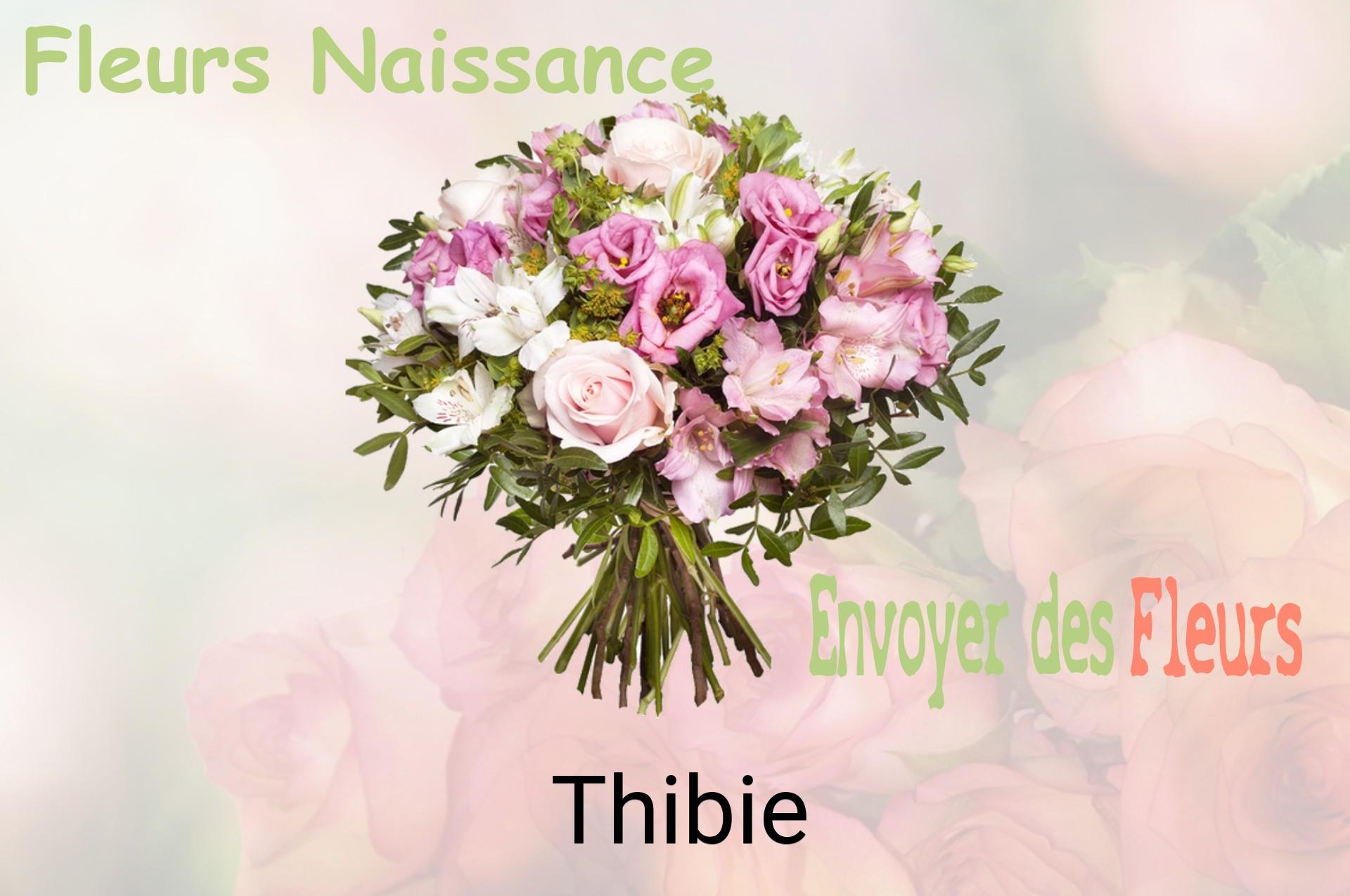 Bouquet de fleurs de naissance livré à Thibie